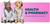Cat and dog in medical outfits with 'Health & Pharmacy' text on a pink background