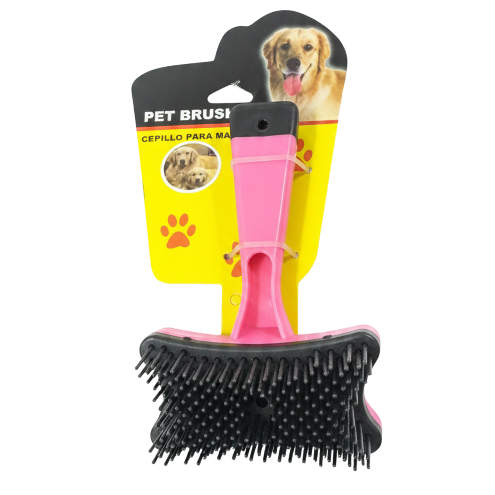 Pink Pet Brush - White Background