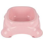 Pink Pet Food Bowl - White Background