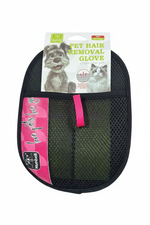 Pink Pet Hair Removal Glove - White Background