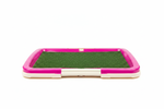Pink Pet Potty Tray - Front Straight