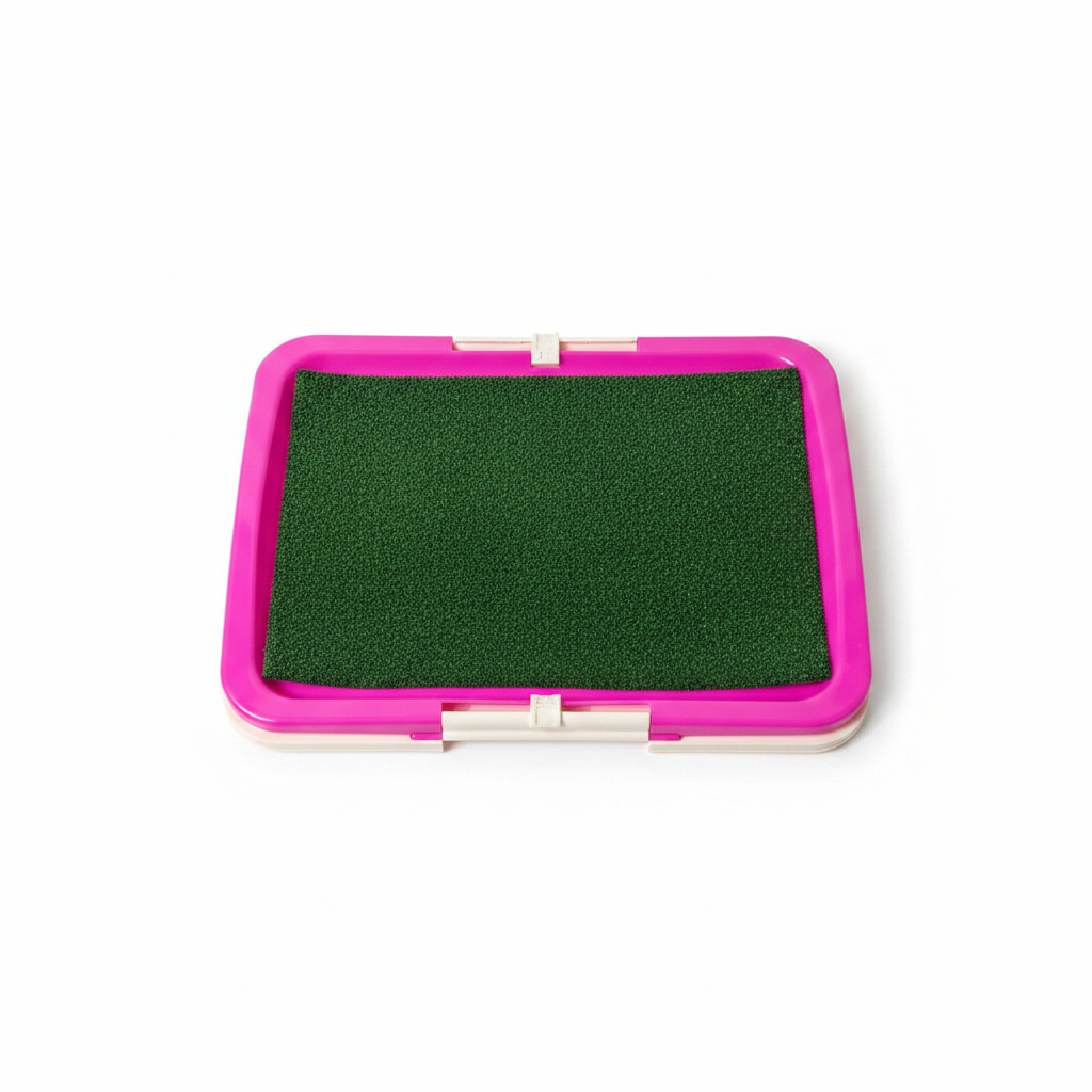 Pink Pet Potty Tray - Top View