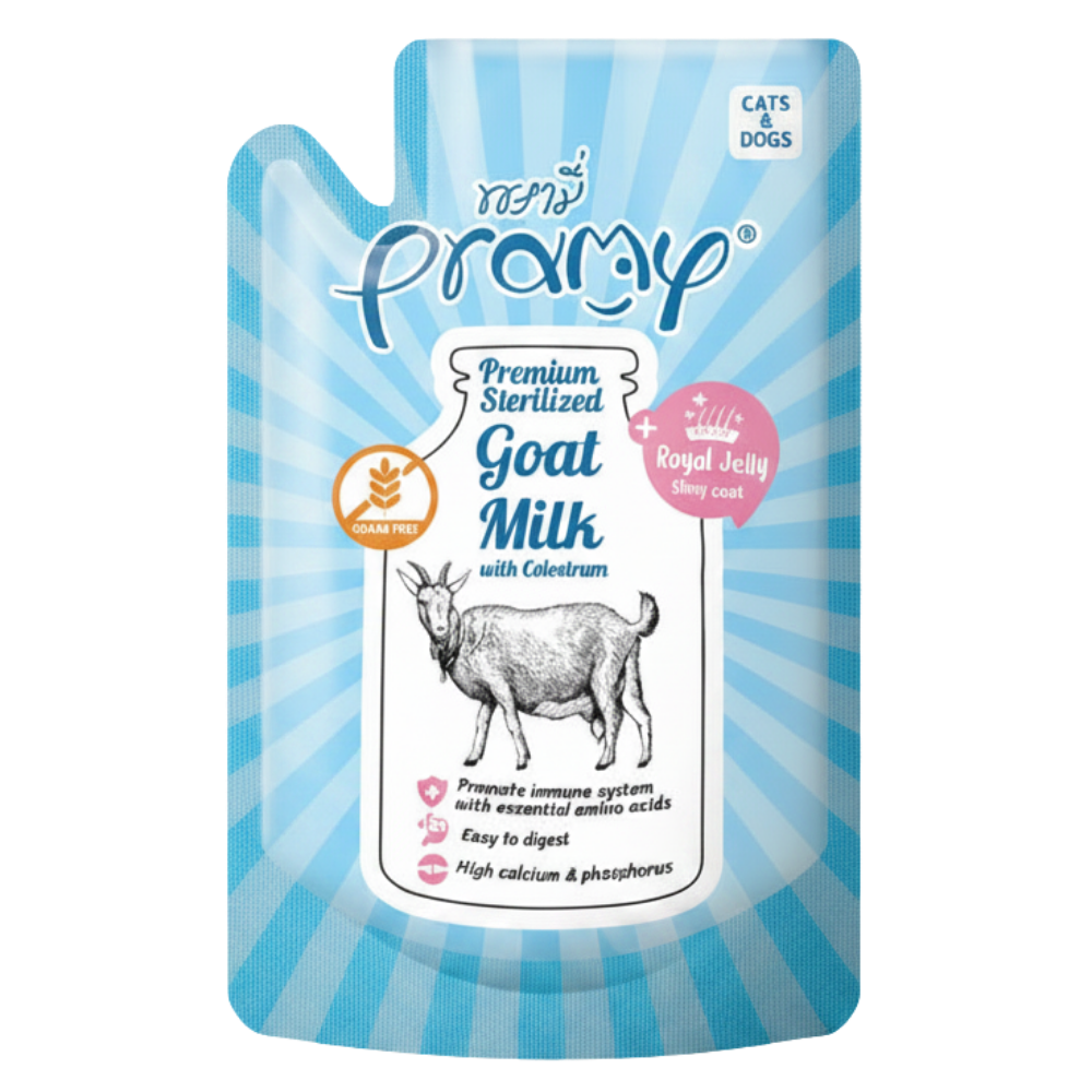 Pramy Sterilized Goat Milk with Colostrum + Royal Jelly 60g Petfast.shop Pramy Cat Dog Exclusive Skin & Coat Care Wet Food petfast.shop Egypt PPR5941S Default Title 180.00