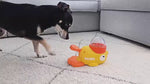Duck-Shaped Interactive Slow Feeder Dog Toy.