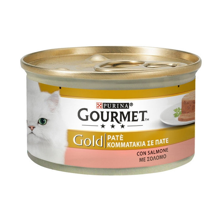 GOURMET PURINA GOLD WITH SALMON 85 GR.