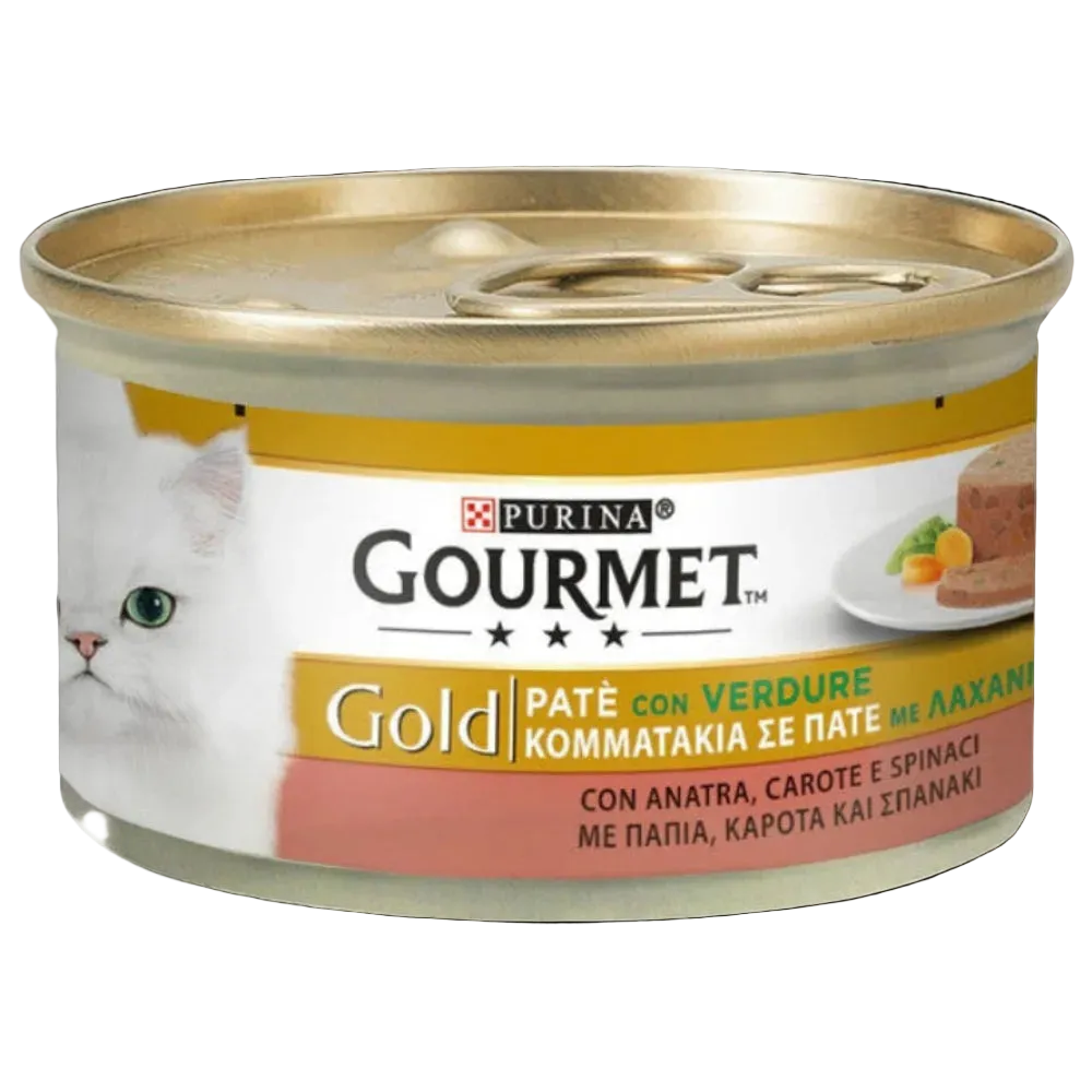 GOURMET PURINA GOLD WITH DUCK and CARROTS 85 GR Petfast.shop Gourmet Cat Food Gold Wet Food petfast.shop Egypt PGO2900S Default Title 145.00