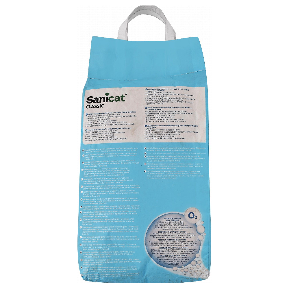 Sanicat Classic Clumping Cat Litter Lavender Scent 10 L.