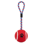 Dog Tennis with Rope Toy
