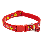 Red Paw Collar - White BG