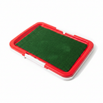 Red Pet Potty Tray - Top Angle