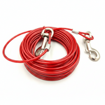 30 Ft Tie Out Cable Heavy Duty Outdoor Leash for Dogs Up to 60 LBS