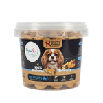 Rich Excellence dog biscuit tub white background