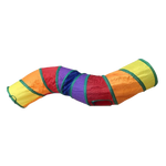 Colorful tunnel toy on a white background