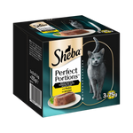 Sheba Perfect Portions Noble Paté Terrine Deluxe Pour Chat mit huhn 3*75g