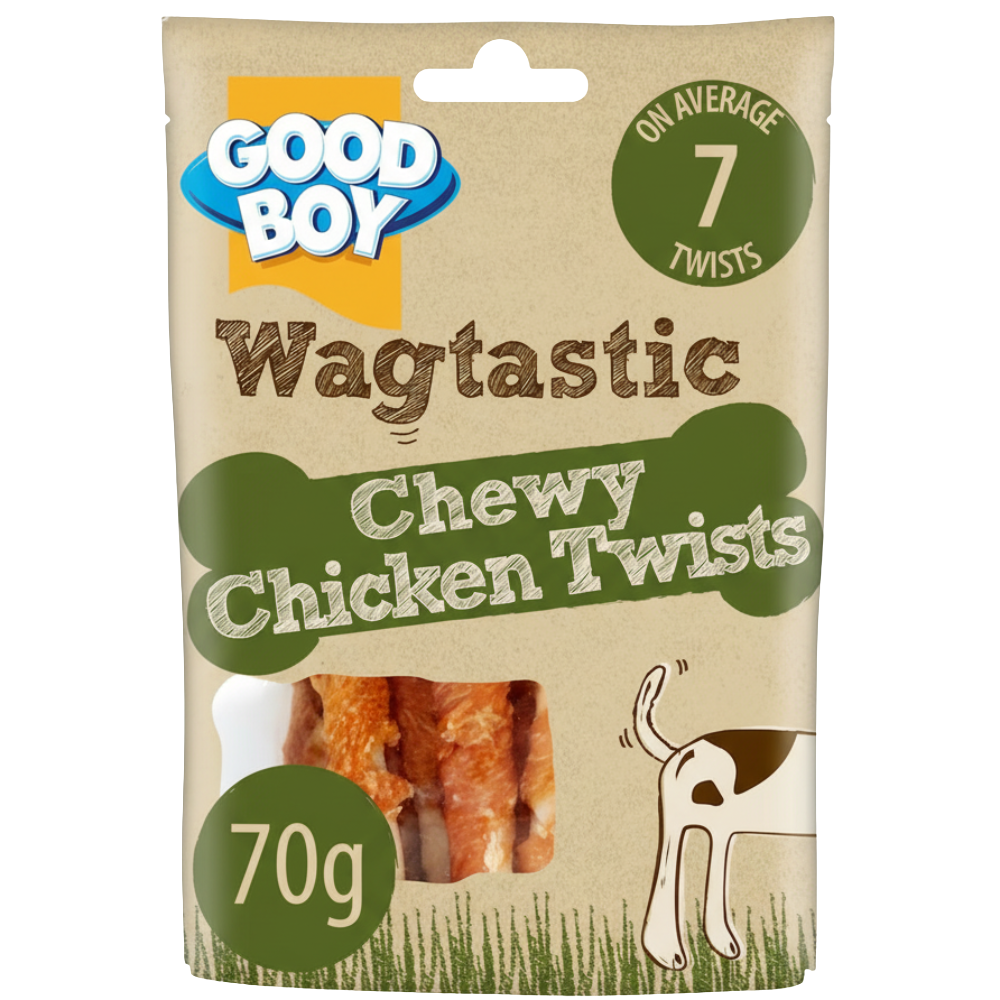 Good Boy Chicken Twists Dog Chew Treats 70G Petfast.shop Goodboy Chewy Treat Dog Exclusive Treats petfast.shop EgyptDefault Title 399.00