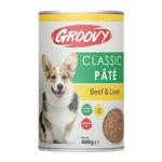 Groovy Wet Food For dogs classic pate beef & liver 400g