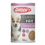 Groovy Wet Food For dogs classic pate chicken & turkey 400g