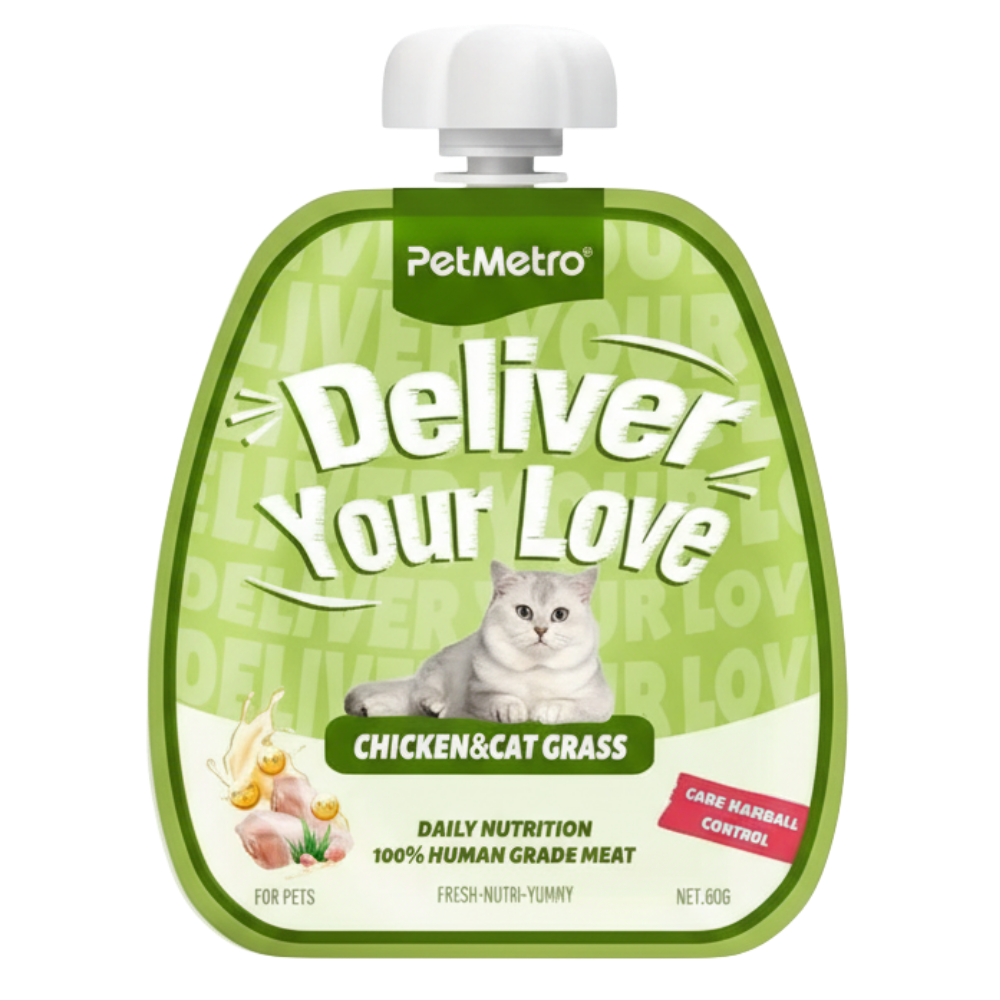Petmetro Cat Creamy Treat Hairball Control Chicken and Cat Grass 60g Petfast.shop Petmetro Cat Liquid Treat Treats petfast.shop Egypt PPE3383S Default Title 145.00