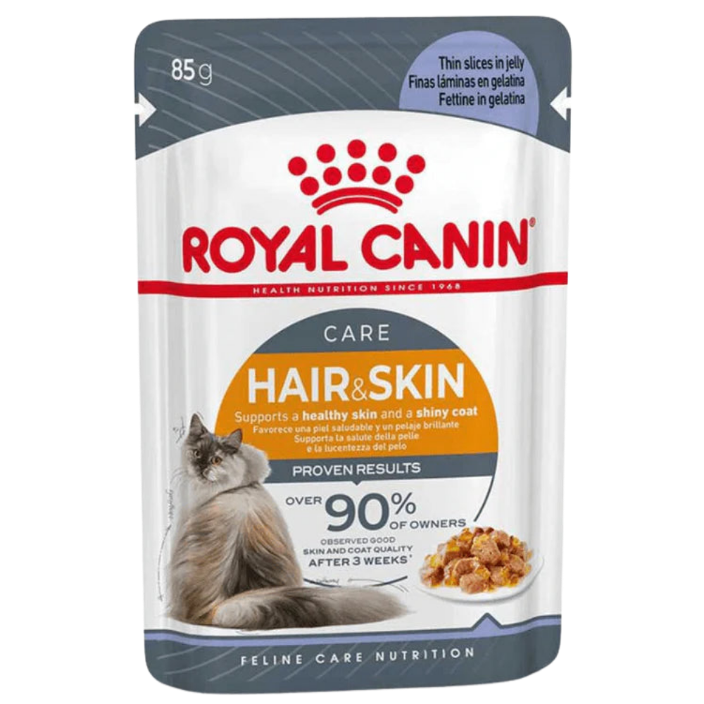 Royal Canin - Hair & Skin Pouch Cat Food In Jelly 85g Petfast.shop Royal Canin Cat Exclude Food Prescription Food Skin & Coat Care Skin Care Wet Food petfast.shop Egypt PRO3887S Default Title 155.00
