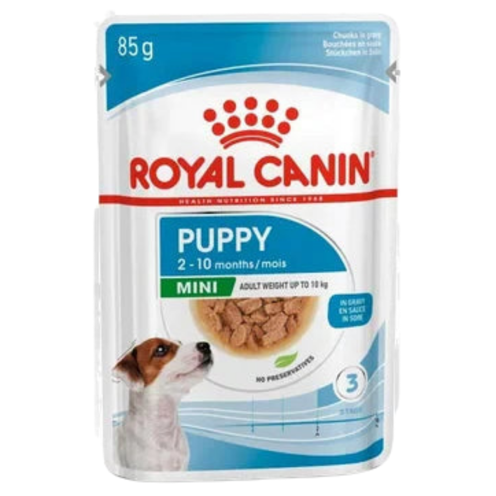 Royal Canin Wet Food Mini Puppy in Gravy Pouch 85 g Petfast.shop Royal Canin Dog Exclude Food Puppy Wet Food petfast.shop Egypt PRO3897S Default Title 145.00