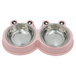 Pet Double Bowl Bear Shape Petfast.shop Generic Bowls & Feeders Cat Dog Supplies petfast.shop Egypt PPE4491S Pink 180.00
