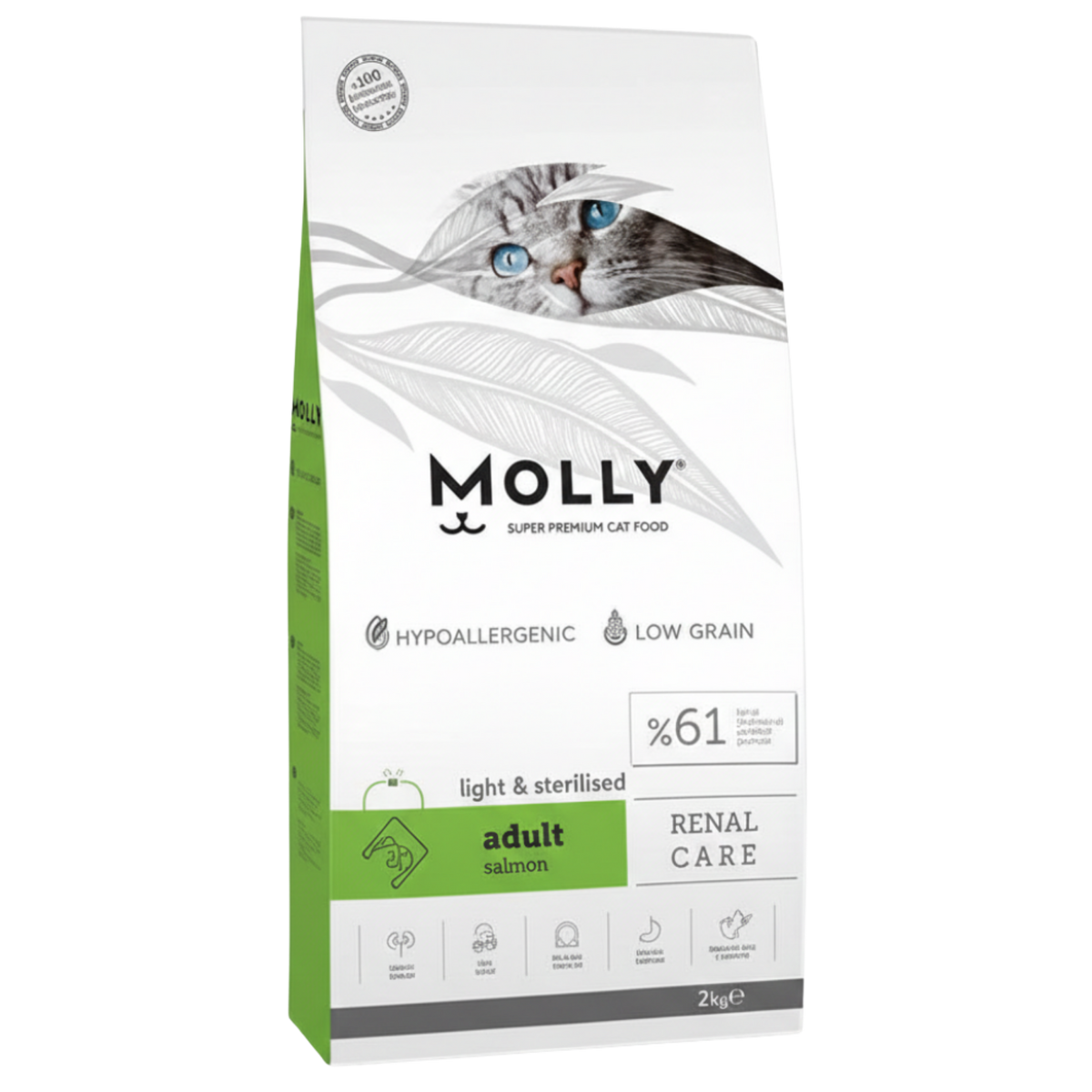 Molly Cat Food Renal Care with Salmon 2Kg Petfast.shop Molly Cat Dry Food Food Kidney Care Prescription Food petfast.shop Egypt PMO4548S Default Title 875.00