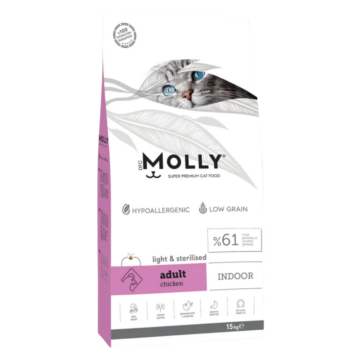 Molly Cat Food Indoor Sterilised with Chicken 15Kg Petfast.shop Molly Cat Dry Food Food petfast.shop Egypt PMO4550S Default Title 5200.00