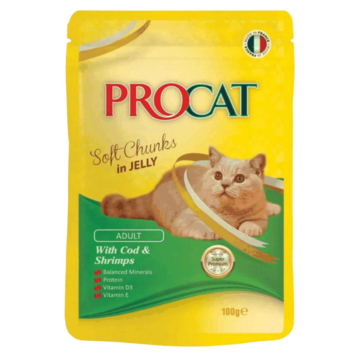 Procat Soft with Cod and Shrimps 100g Petfast.shop ProCat Best Selling Cat Food Wet Food petfast.shop Egypt PPR1080S Default Title 50.00