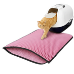 Double-Layer Cat Litter Mat 58 Cm * 42 Cm Petfast.shop Generic Box & Accessories & Litter Cat Litter Box & Accessories petfast.shop Egypt PDO3300S pink 300.00