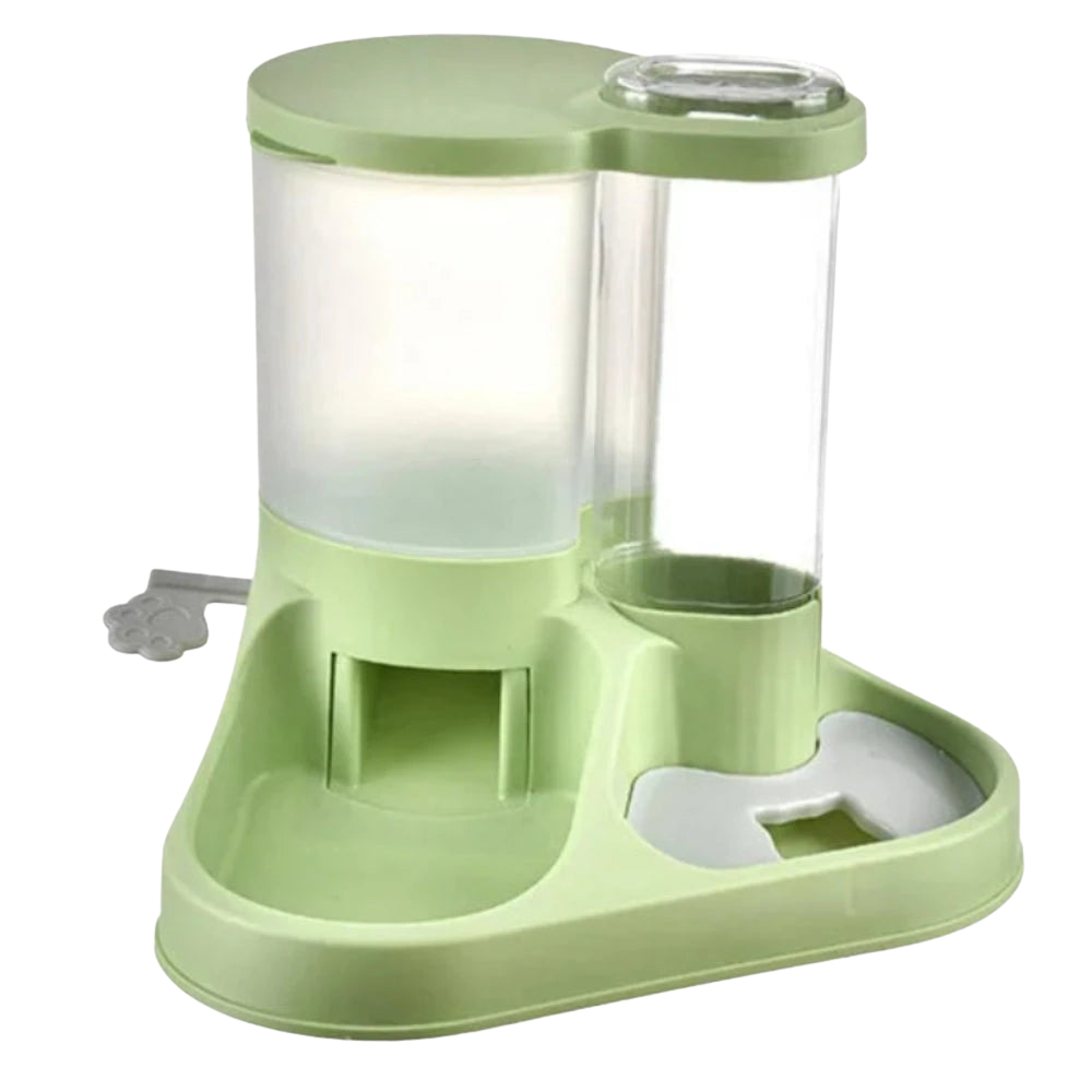 Pet Food and Water Dispenser Set for Cats and Small Dogs Petfast.shop Generic Bowls & Feeders Cat Dog Kitten Puppy petfast.shop Egypt PPE3288S Green 540.00