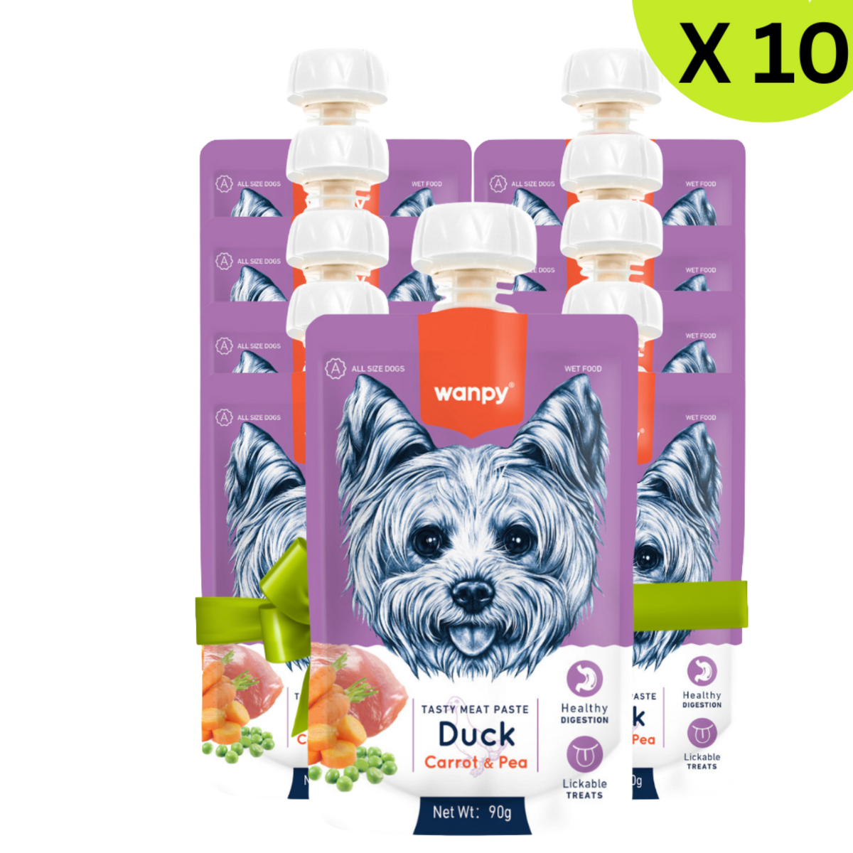 BUY 9 + 1 FREE Wanpy Tasty Meat Paste Duck with Carrot & Pea for Dogs 90 G Petfast.shop Wanpy Bundles Dog Exclude Food Wet Food petfast.shop EgyptDefault Title 2250.00