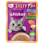 Whiskas Wet Food for Adult Cat Tasty Mix Gravy with Chicken& Salmon 70g Petfast.shop Whiskas Cat Exclusive Food Wet Food petfast.shop EgyptDefault Title 110.00