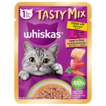 Whiskas Wet Food for Adult Cat Tasty Mix Gravy with Chicken, Tuna & Carrot 70g Petfast.shop Whiskas Cat Exclusive Food Wet Food petfast.shop EgyptDefault Title 110.00