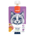 Wanpy Wet Food For Adult Cat Tasty Meat Paste Duck & Pumpkin for Cats 90g