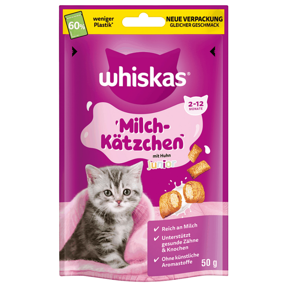 Whiskas Cat Treat Milk Kitten Junior 50g Petfast.shop Whiskas Biscuit Treat Cat Exclusive Kitten Treats petfast.shop EgyptDefault Title 220.00