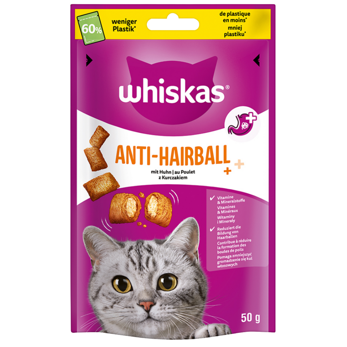 Whsikas Cat Treat Anti-Hairball 50g