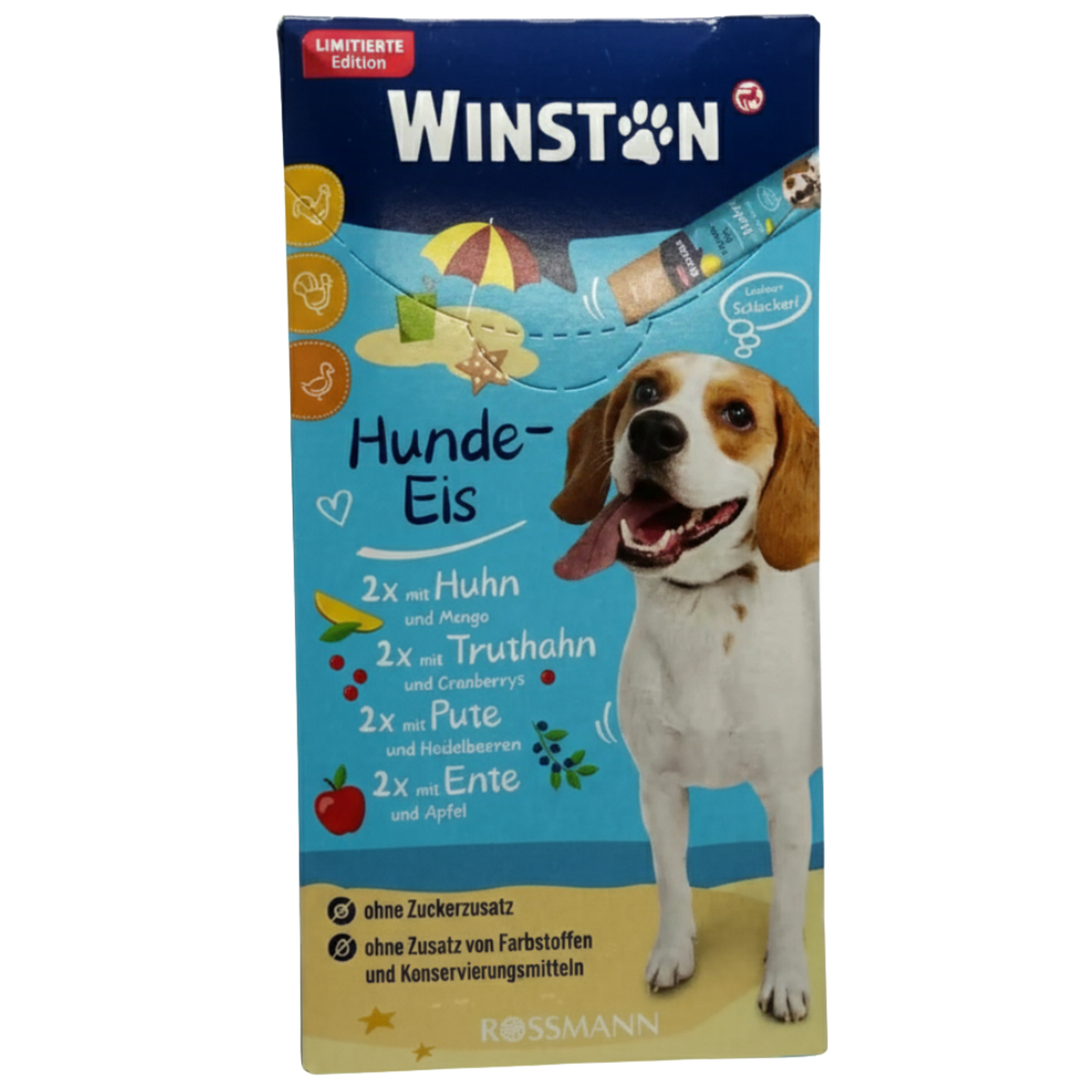 Winston Dog Ice Cream with Chicken, Turkey and Duck 8 Tube 120g Petfast.shop Winston Creamy Treat Dog Exclusive Treats petfast.shop EgyptDefault Title 440.00