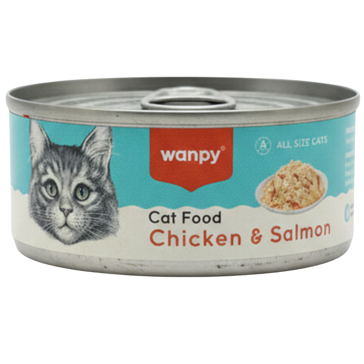 Wanpy Can Chicken & Salmon wet cat food 95g Petfast.shop Wanpy Cat Food Wet Food petfast.shop Egypt sdfgg Default Title 150.00