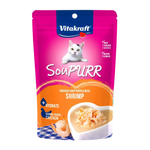 Vitakraft Soupurr Chicken Soup Topped with Shrimp Cat Food 50g