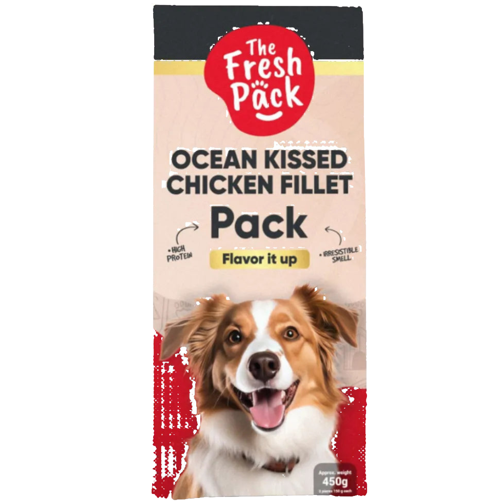 The Fresh Pack Ocean Kissed Chicken Fillet For Dogs - "UMAMI" 450 Grams Petfast.shop The Fresh Pack Dog Egypt Brand Exclusive Food Frozen Food petfast.shop Egypt PTH1023S Default Title 115.00