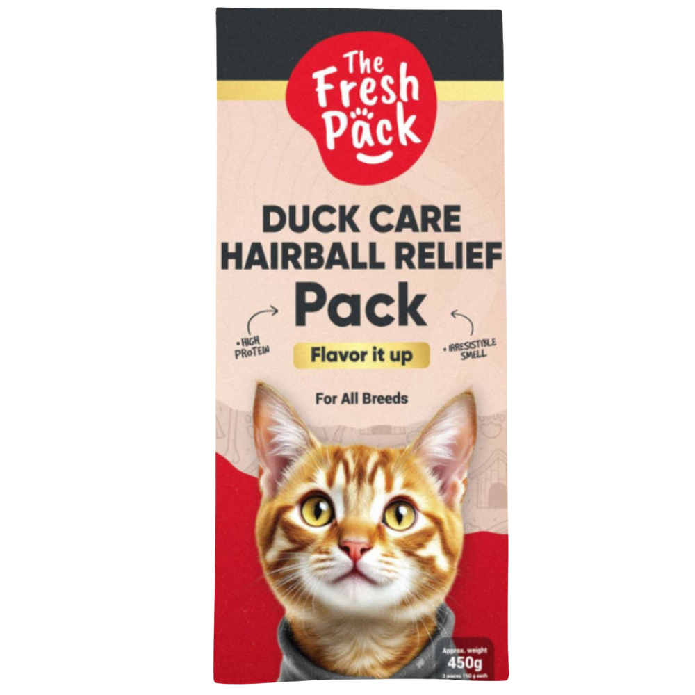 The Fresh Pack Duck Care Hairball Relife For cats - "UMAMI" 450 Grams