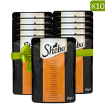 Buy 9 + 1 Free Sheba Wet Food for Cat with Turkey 85g