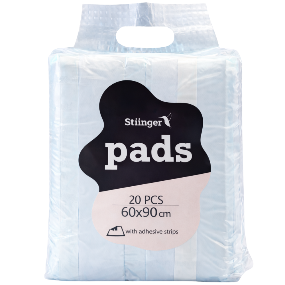 Stiinger Dog Pads With adhesive Strips 60 x 90cm 20 PCS
