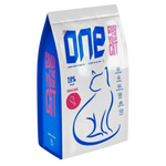 Cat food package with 'The ONE' branding on a white background