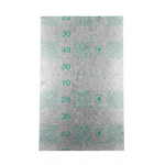 Measurement chart with grid lines and numbers on a white background