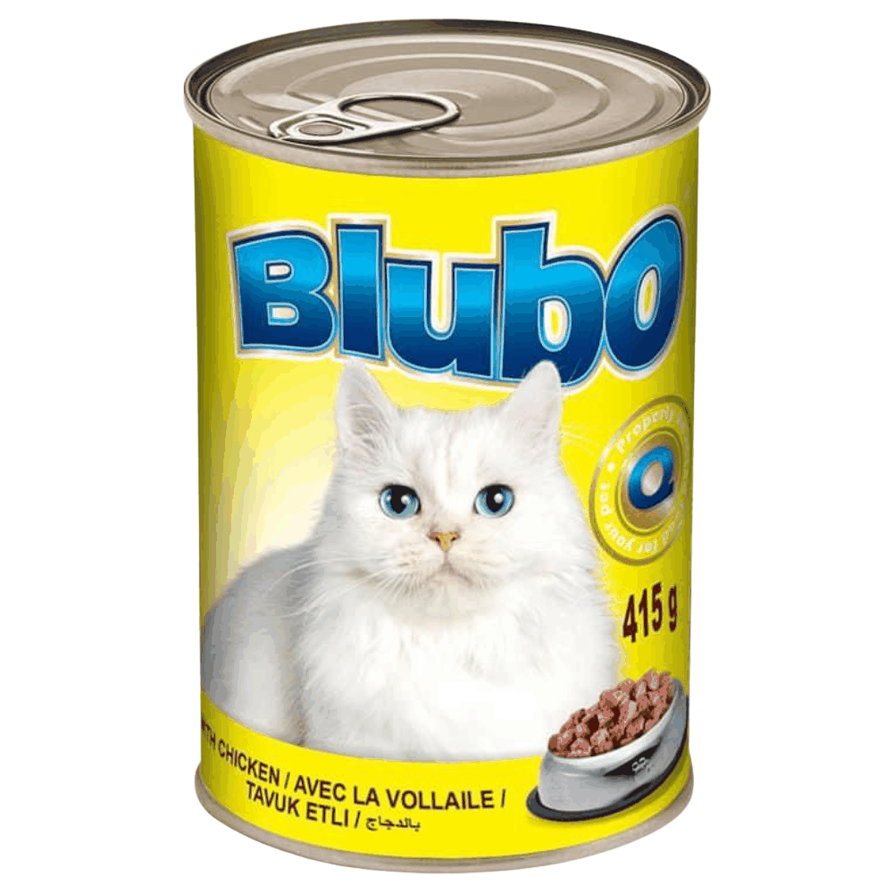 Blubo Cat Food with Chicken Can 415g Petfast.shop