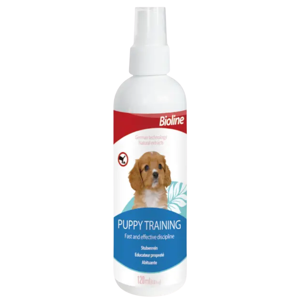 Bioline Puppy Training 120ml (4.0Floz) Petfast.shop Bioline Cleaning & Potty Dog Puppy Supplies petfast.shop Egypt 270.00