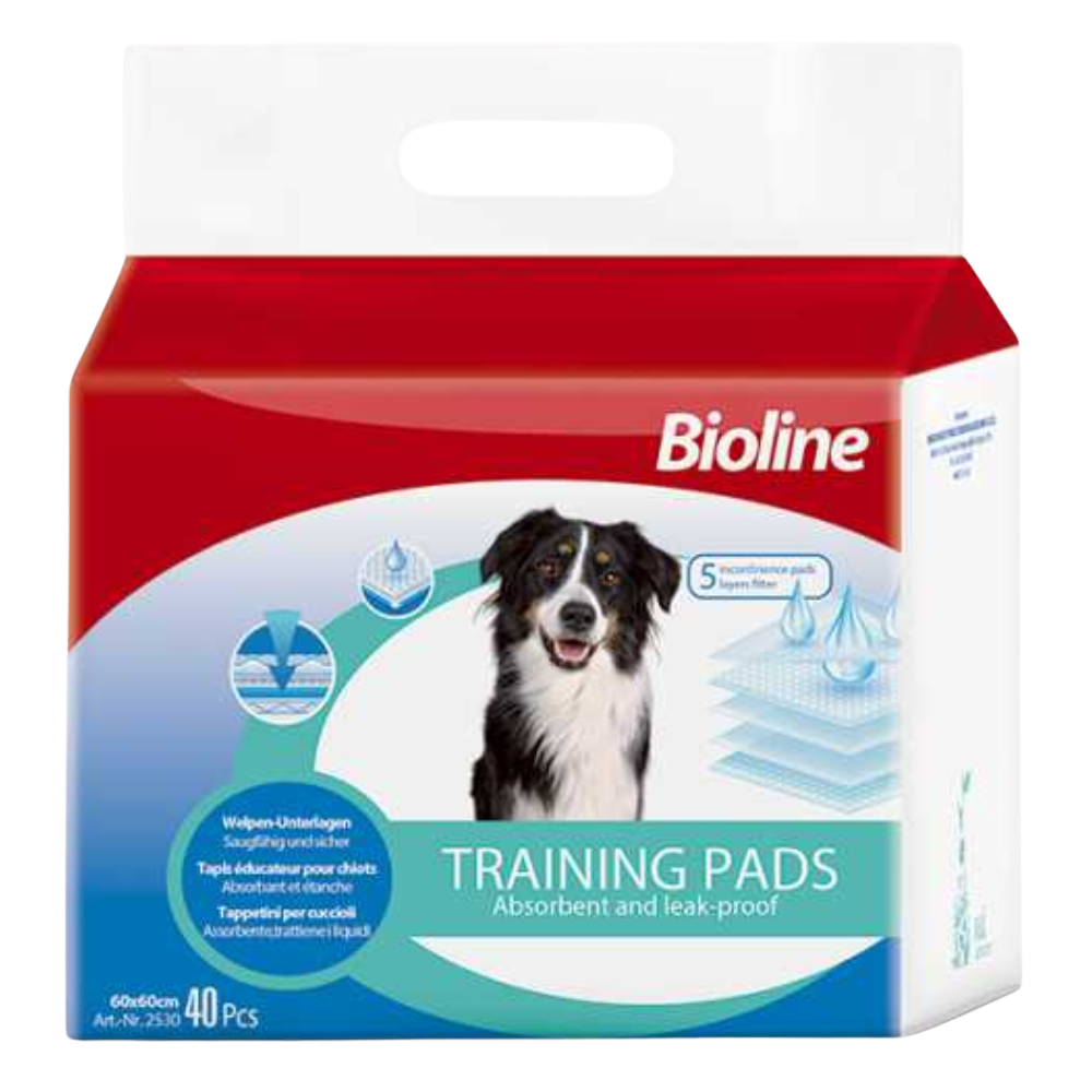 Bioline Training Pads Size 60*60Cm 40Pcs Petfast.shop Bioline Cleaning & Potty Dog Puppy Supplies petfast.shop Egypt 675.00