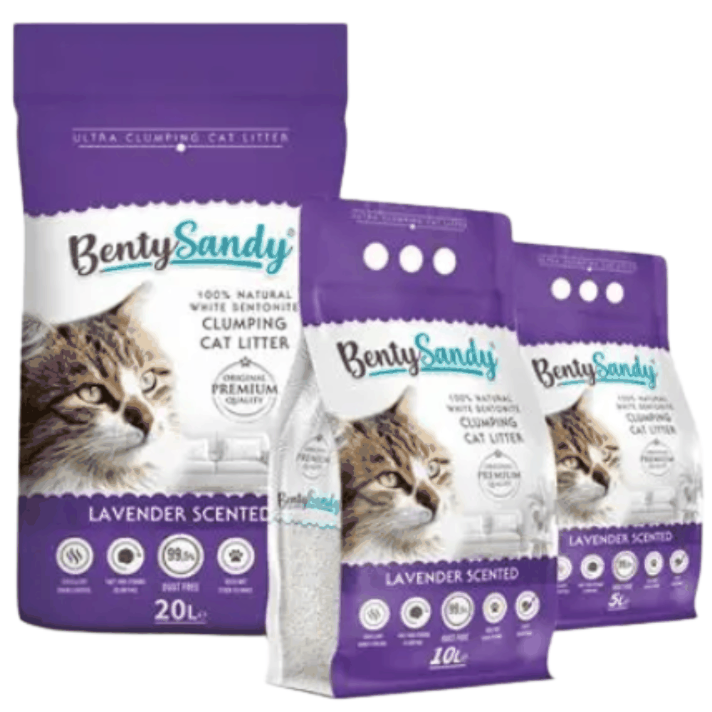 Benty Sandy Cat Litter LAVENDER SCENTED Petfast.shop