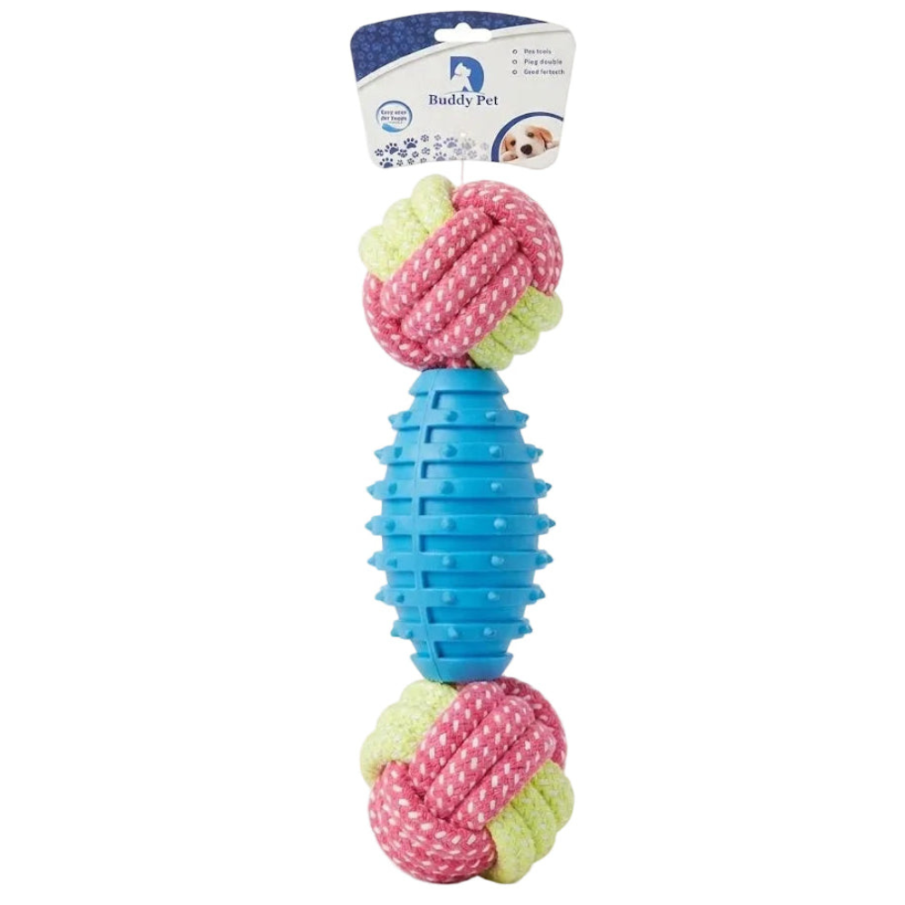 Buddy Pet Rope & Rubber Toy for Dogs
